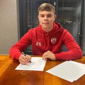 Connor Pye signed his first professional contract with Morecambe earlier this year Picture: Morecambe FC