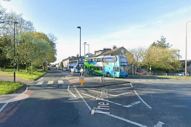 The pedestrian crossings at the Pointer roundabout in Lancaster. Photo: Google Street View