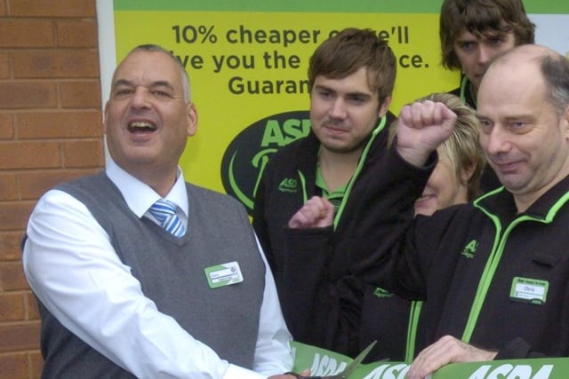 Manager Gary Bartholomew at the official opening of the new Morecambe Asda Store in Lancaster Road.