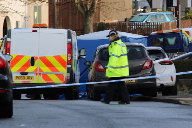 Police and CSI forensics take over Patterdale Road in Lancaster after a dead body was found. Credit: Joshua Brandwood