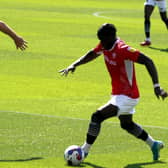 Arthur Gnahoua scored Morecambe's winner at Rotherham United Picture: Michael Williamson