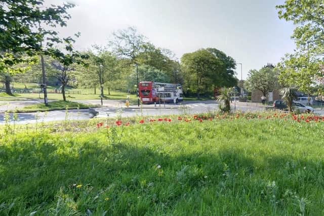 Pointer roundabout in Lancaster where the robbery took place. Picture from Google Street View.