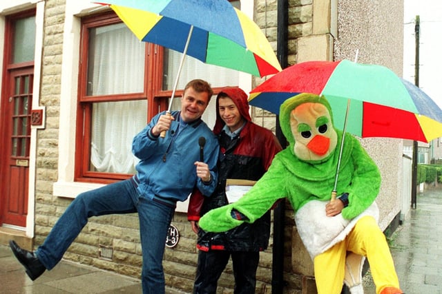 The Big Breakfast with Paul Ross and 'Orville' calling on Roseberry Avenue in Morecambe