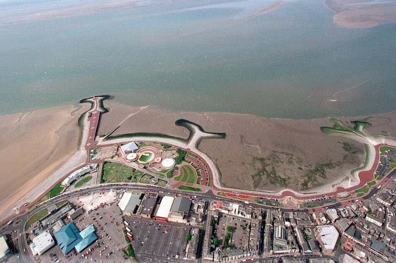 An aerial view of Morecambe Central taken in 2009.