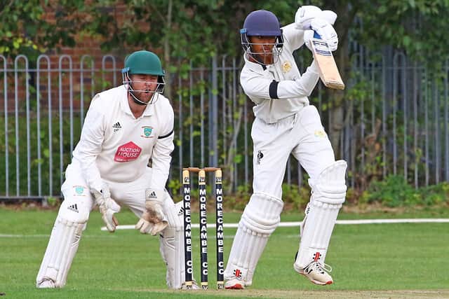 Fazian Ghumman made 36 for Morecambe Picture: Tony North