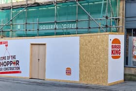 Work gets under way on the new Burger King restaurant in Lancaster's Cheapside. Photo: Josh Brandwood.