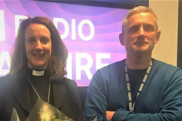 Bishop Jill and the BBC’s Graham Liver pictured together after the broadcast for the Queen's funeral in September last year.