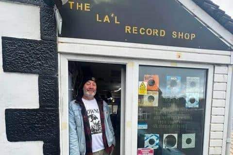Stephen Neill at La’l Record Shop on Main Street, Bolton-le-Sands.