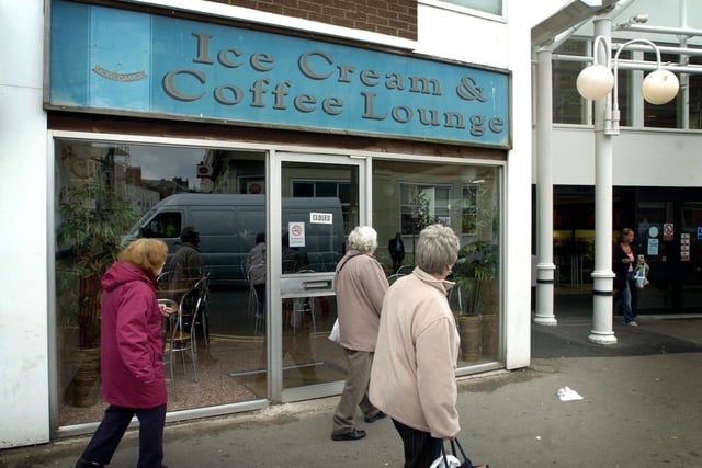 A closed down Lewis Coffee Lounge at The Arndale, Morecambe.