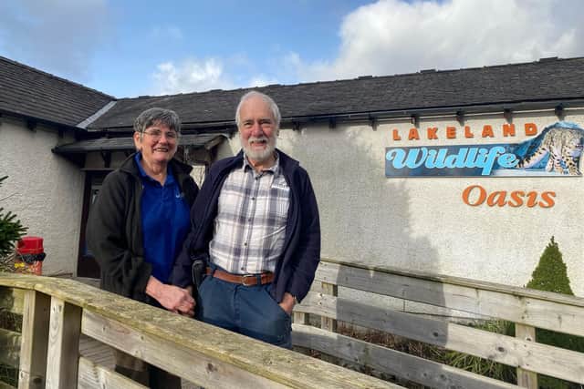 Jo and Dave Marsden are owners of Lakeland Wildlife Oasis at Milnthorpe.