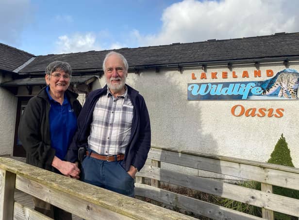 Jo and Dave Marsden are owners of Lakeland Wildlife Oasis at Milnthorpe.