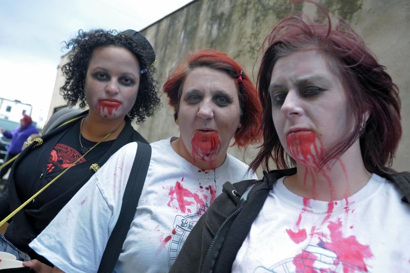 A Zombie Crawl as part of Morecambe Zombie weekend.