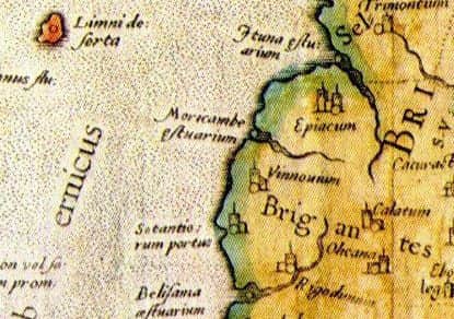 Ptolemy's map of the Lancashire coastline