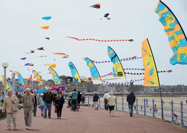 Morecambe Kite Festival.
Kites flying over the promenade.  PIC BY ROB LOCK
23-6-2018