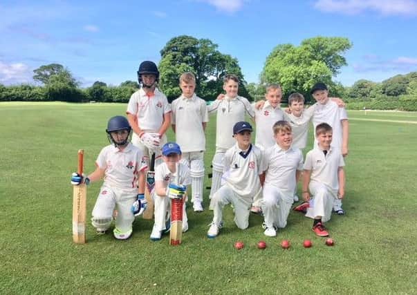 The Lancaster and Morecambe U11s cricket squad.