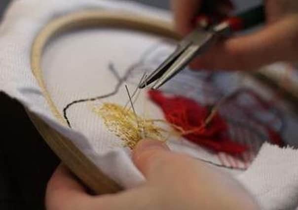 Embroidery is just one of the crafts on offer at local libraries.