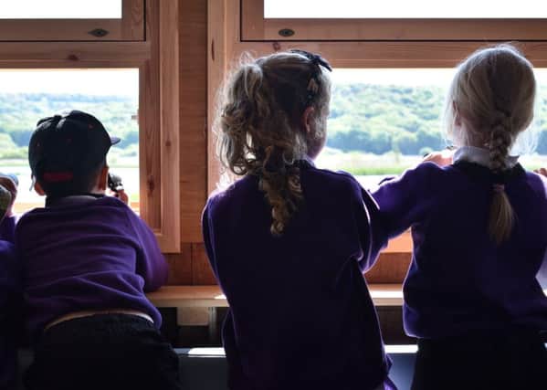 Year 2 pupils from Morecambe Bay Community Primary School visiting RSPB Leighton Moss.
