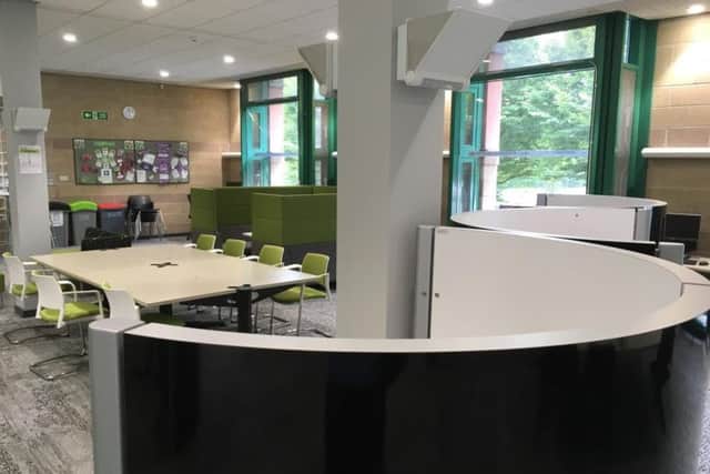 New study pods have been installed in the Harold Bridges library in Lancaster.