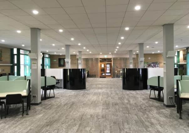 The Harold Bridges library has undergone refurbishment including the installation of study pods, recharging devices and better lighting and ventilation.