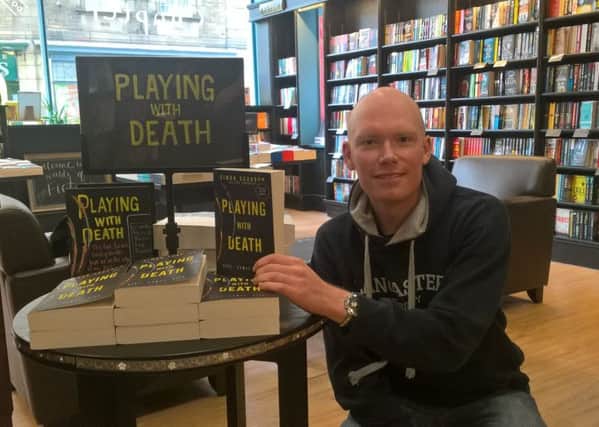 Lee Francis at Lancaster's Waterstones store.