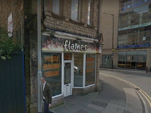 Flames takeaway in Lancaster. Picture by Google Street View.