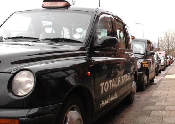Taxis in the Lancaster district were subject to spot checks.