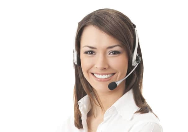 Support phone operator in headset.