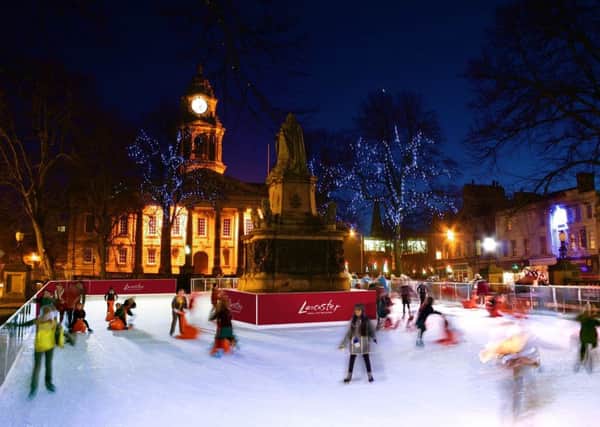 Artist's impression of the proposed winter ice rink in Dalton Square.