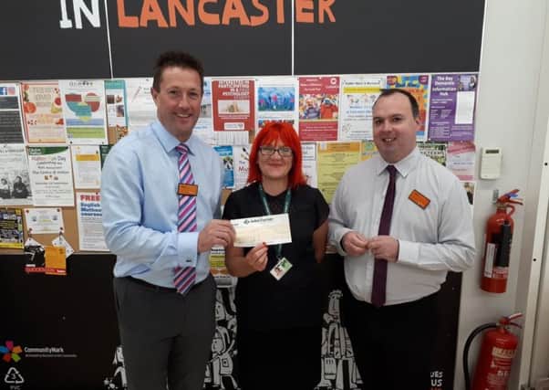 Sainsburys Lancaster officially launches a partnership witht St Johns Hospice which has been chosen by Sainsburys customers as the stores new Local Charity of the Year.