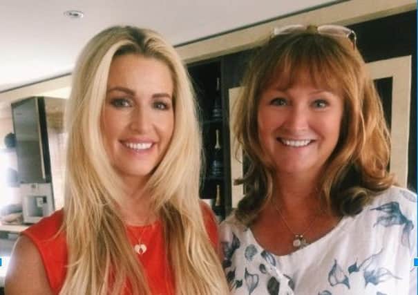 Leanne Brown (left), patron of Tigerlily Trust and Real Housewives of Cheshire star, with Tigerlily Trust founder Val Isherwood.