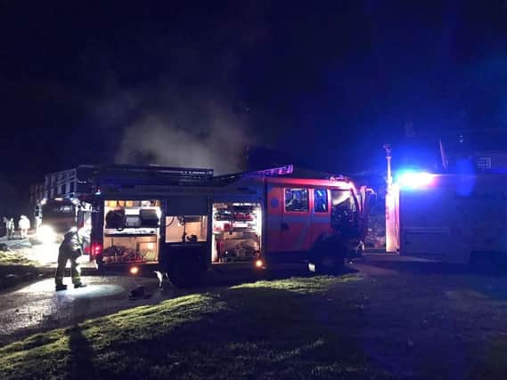 Large Barn fire in Cantsfield, near Lancaster.
Image courtesy of Lancashire Fire and Rescue Service