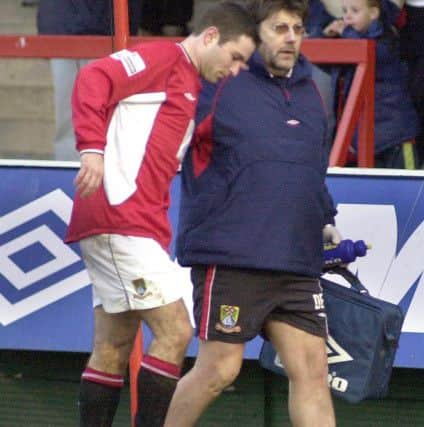 Dave during his time at Morecambe FC.