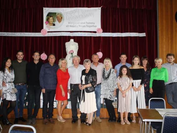 Tom and Margaret Hardman, of Goosnargh, celebrate their diamond wedding anniversary with family and friends