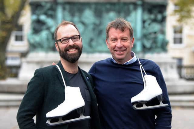 Organisers and sponsors of Lancaster on Ice which will be in Dalton Square.  Pictured are Chris Selkirk and Martin Horner from Lancaster on Ice.