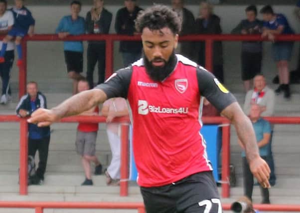Jordan Cranston was one of the Morecambe players forced into shooting from distance