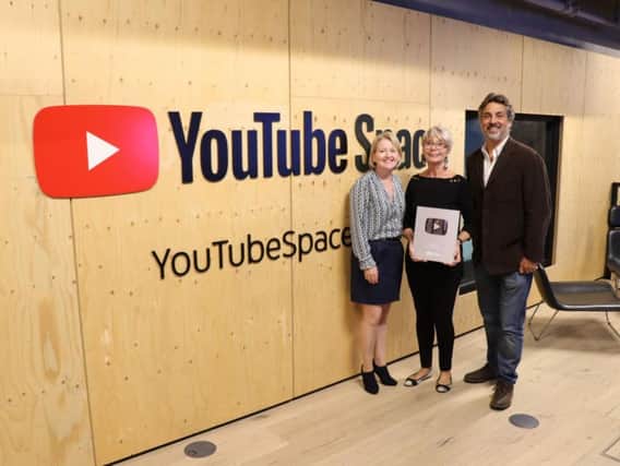 Animated pre-school series Cloudbabies, created by Chorley resident Bridget Appleby (middle), has been awarded YouTubes Silver Play Button in recognition of the popularity of the shows YouTube channel