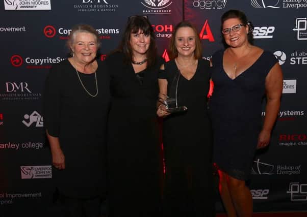 Morecambe Bay Community Primary School won the Spirit of Enterprise Award at the Educate Awards, pictured with Coun Barbara Murray, Cabinet Member for Education (left).