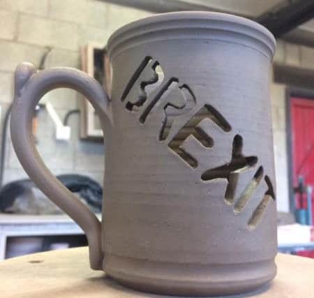 Lee Cartledge's Brexit mug went viral.