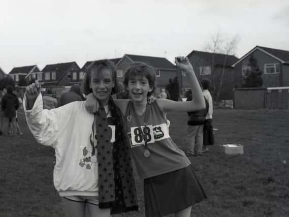 Girls taking part in Leyland fun run