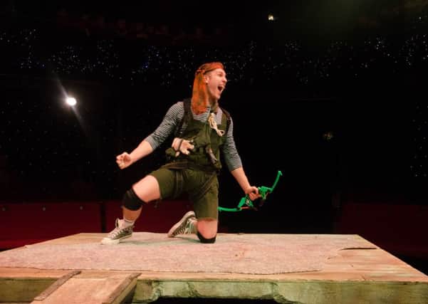 Gareth Morgan as Peter Pan in The Dukes production which runs until January 5.