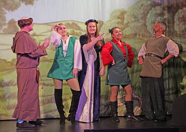 Robin Hood and Babes in the Wood pantomime.