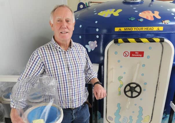 Hyperbaric Oxygen Centre at A Breath for Life in Morecambe.  Pictured is unit manager Dave Holehouse.