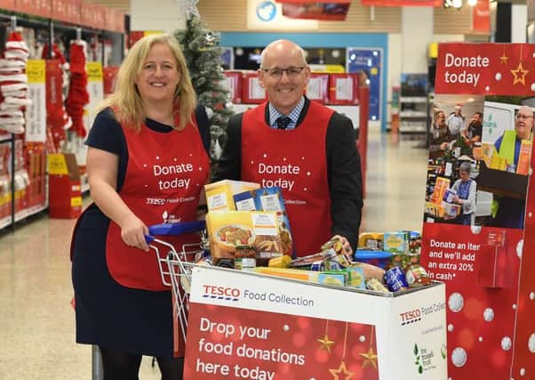 Generous shoppers donated food for more than 67,000 meals for food charities Fareshare and The Trussell Trust this Christmas.  Picture by Andrew Parsons / i-Images