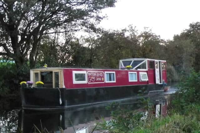 The finished canal boat.