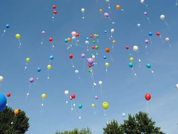 Balloons are increasingly released for celebrations and commemorations