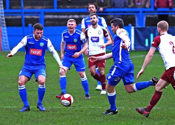Lancaster City won late on on Saturday. Picture: Tony North.