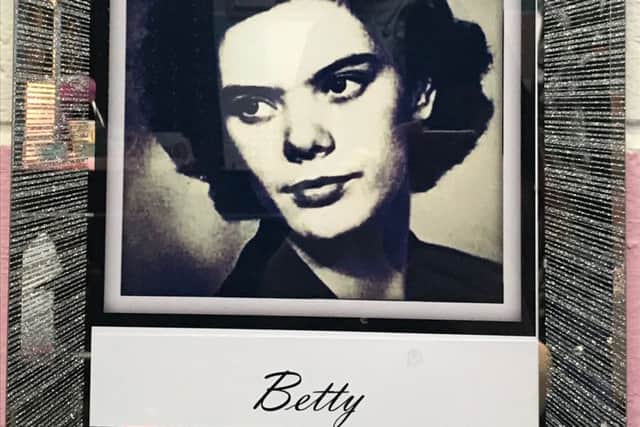 Betty's hair salon is dedicated to Jo's grandma Betty, who Jo used to practise doing hair on.
