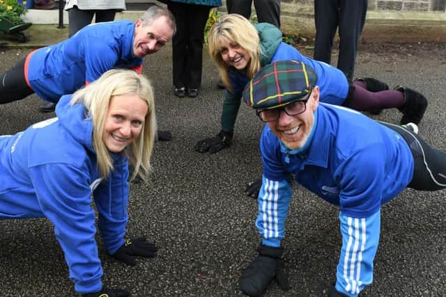 Photo Neil Cross
Steve Cody is doing the "cha cha slide plank" every day in 2019 to raise money for Cancercare