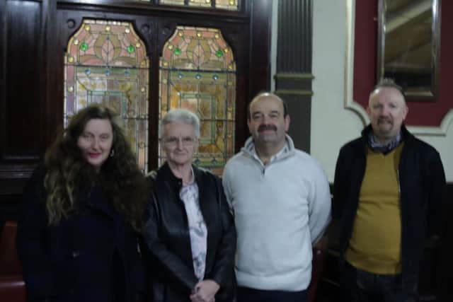 The Winter Gardens Preservation Trust board, acting interim chair Prof Vanessa Toulmin, trustee Susan Lomax, and members of the advisory board Paul Anderton (a solicitor with Ratcliffe and Bibby Solicitors) and Stephen Jones from the Friends of the Winter Gardens.