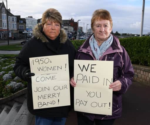 Karen Carter and Christina Barrett facing hardship over pension age rise.